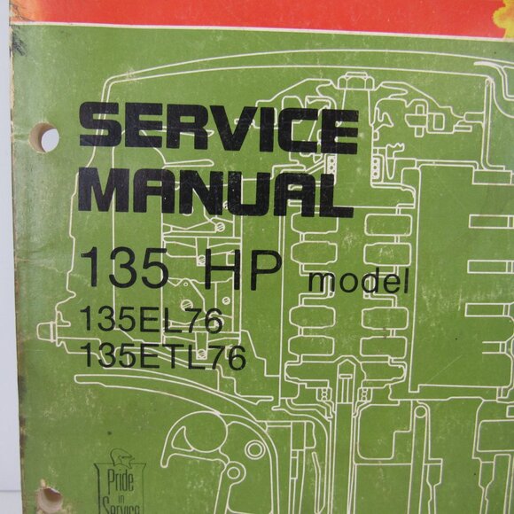 1976 Johnson Outboards Service Manual 135 HP Model 135EL76 135TL76 - Picture 3 of 8